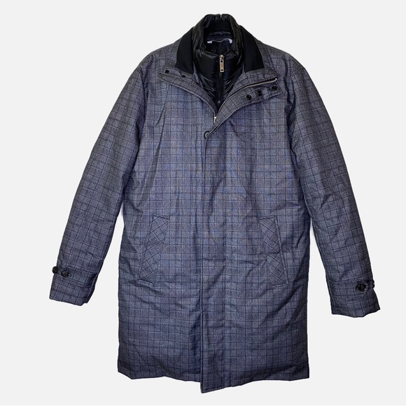 Zara Removable Collar Coat Plaid Size Large - Picture 14 of 14